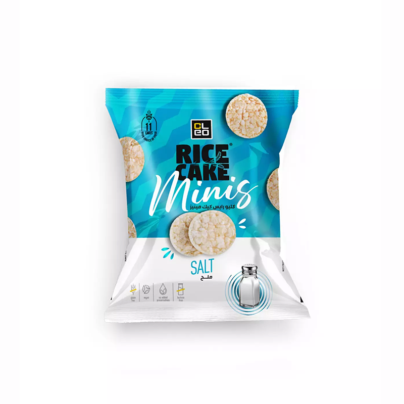 Cleo -Gluten Free -Vegan- Minis Rice Cake with Pink Himalayan Salt
