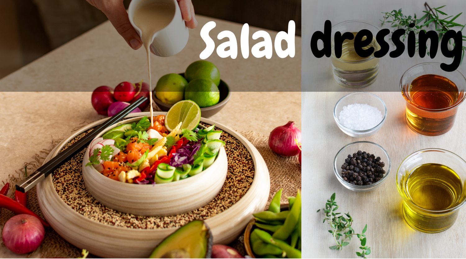 ٥ تتبيلات للسلطة صحية ولذيذة