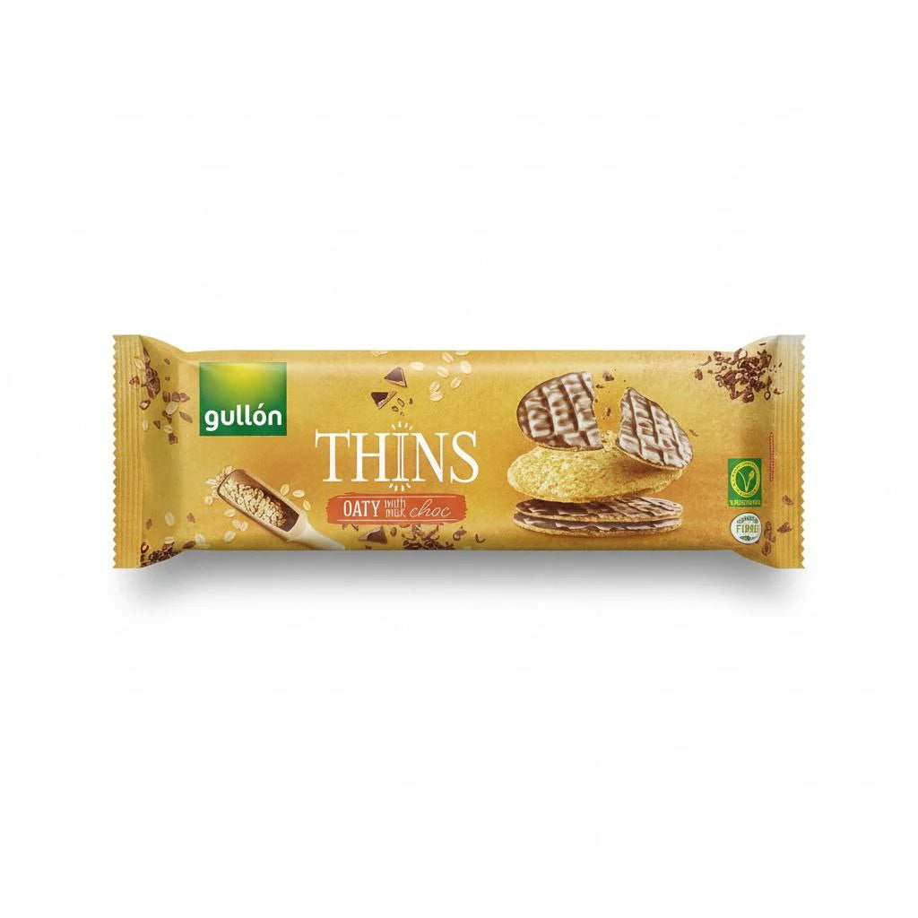 Gullón Thins Oaty Milk Chocolate Oat Biscuits|150g