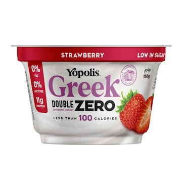 Yopolis Double Zero Strawberry Greek Yogurt - 150g