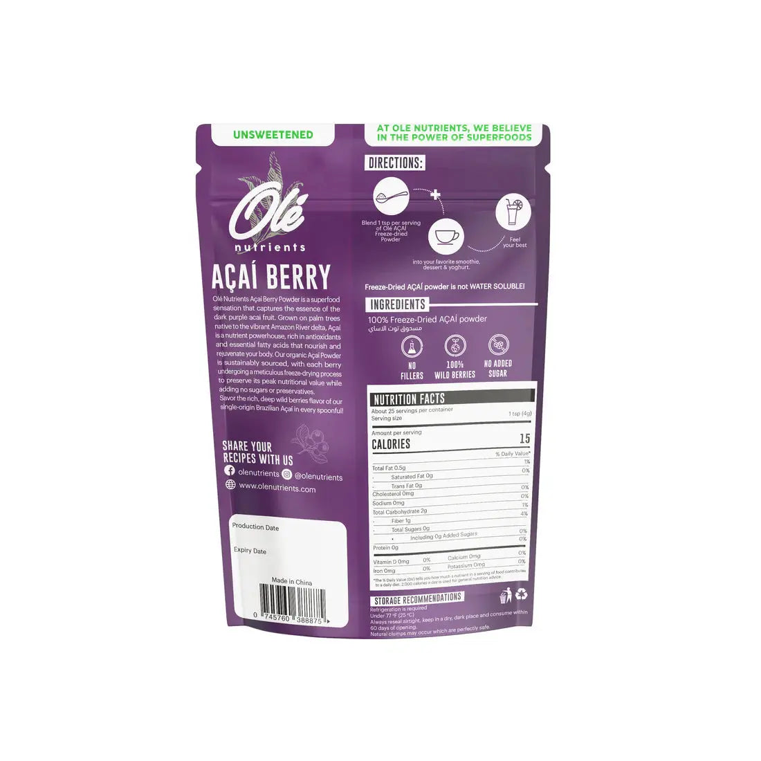 Ole acai Berry powder - Eat Good