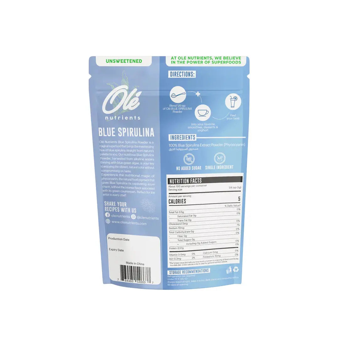 ole organic Blue Spirulina - Eat Good