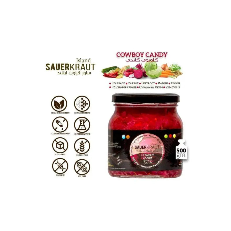 مخمر كرنب كاوبوي كاندي | خضروات مخمرة مع بروبيوتيك – 500 جرام


