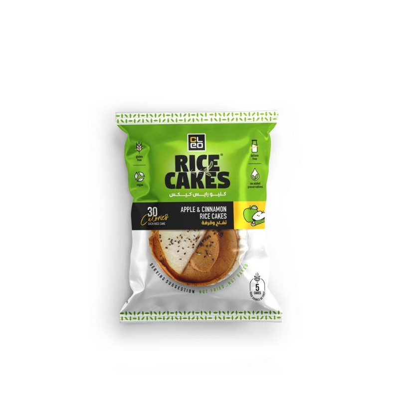 Cleo apple and cinnamon flavoured rice cakes 35 g