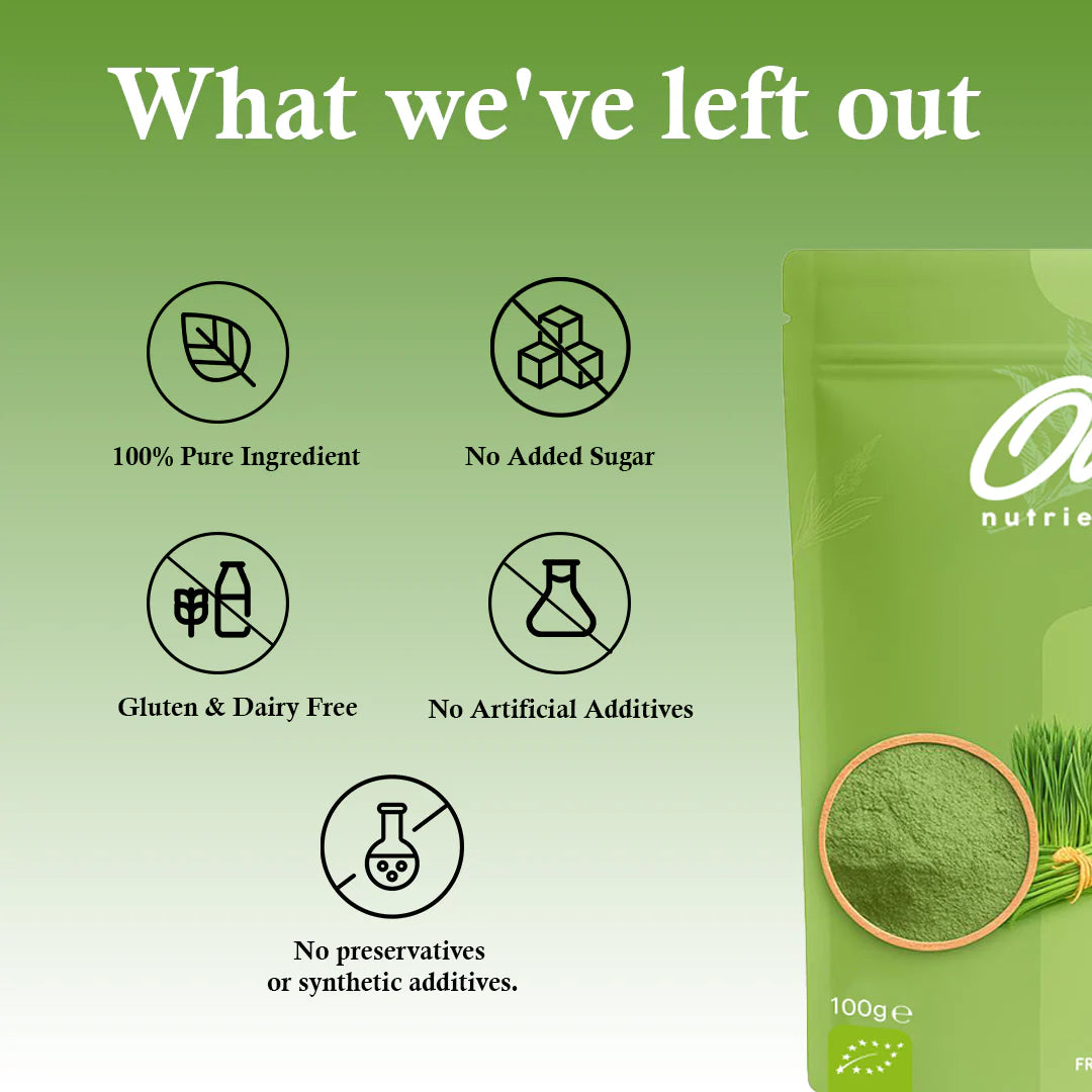 Ole organic wheat grass powder