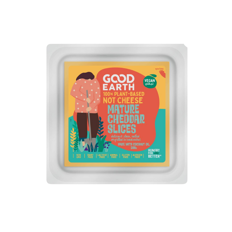 Vegan Good earth cheddar cheese