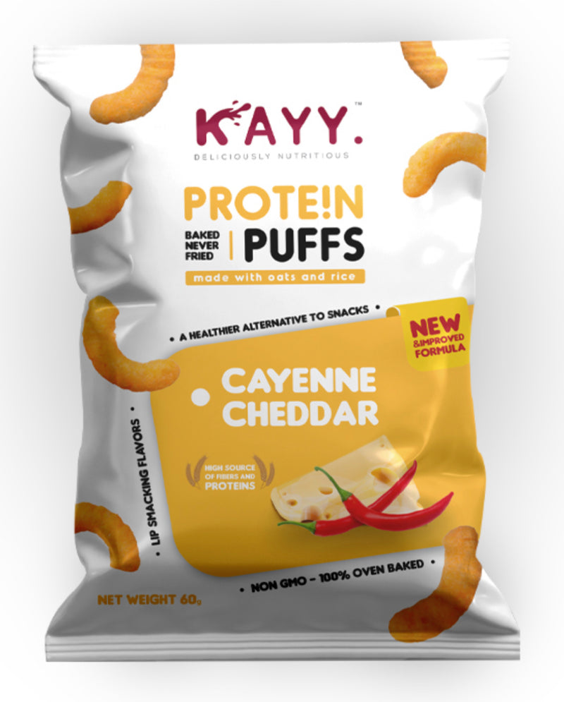Kayy Cayenne Cheddar – Protein Puffs