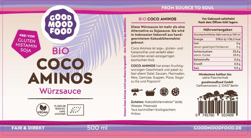 Coconut aminos 500 ml