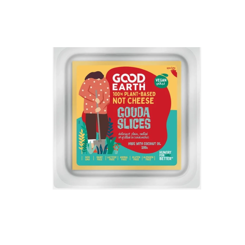 Vegan Good earth Gouda cheese