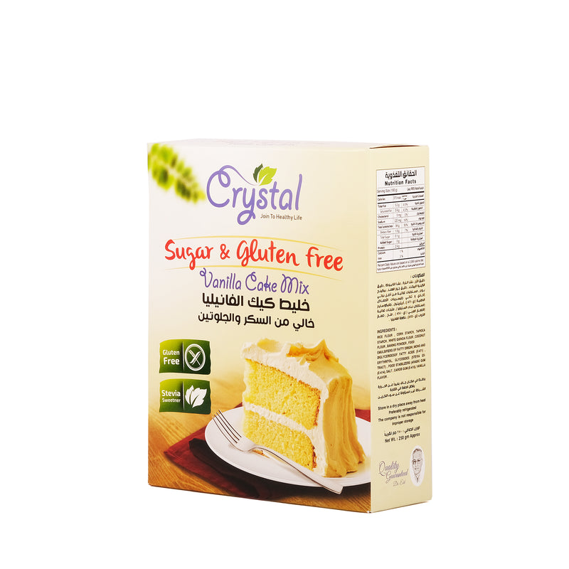 Crystal Gluten & sugar free vanilla cake mix