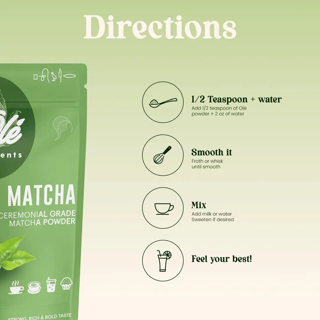 Ole ceremonial grade matcha 100 g - Eat Good