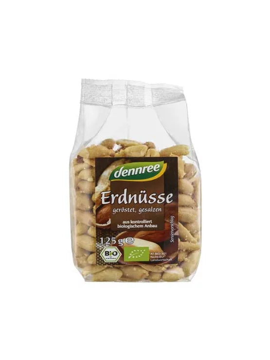 Dennree Organic Roasted Peanuts 125 g
