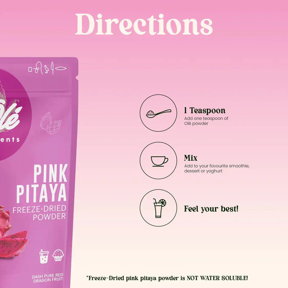 Ole Organic Pink Pitaya powder - Eat Good