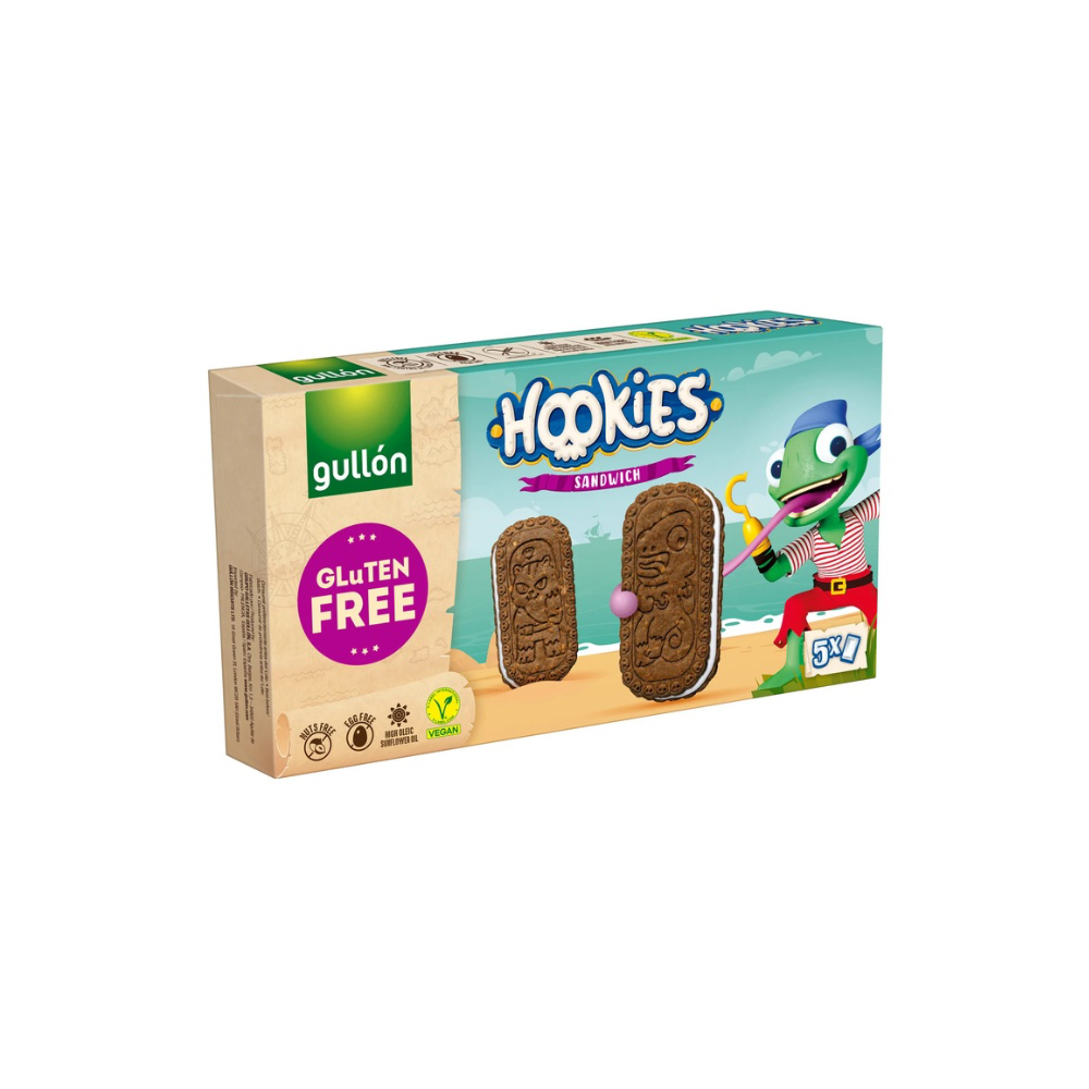 Gullón Hookies Oat Cookies With Cocoa Filling |230 g (5 x 46 g)