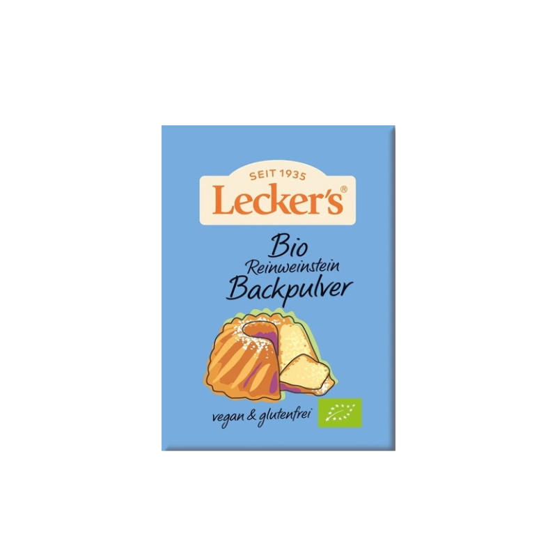 Lecker’s Organic Gluten Free Baking Powder 4 x 21 g