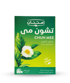 شاي تشون-مي الأخضر 16 فتلة – شاي أخضر طبيعي في مصر بنكهة زهرية ورائحة عطرية لدعم الرجيم، صحة القلب، والطاقة | Eat Good