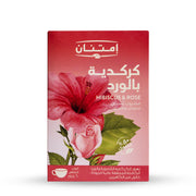 مشروب الكركديه مع الورد 60 جم – شاي أعشاب طبيعي في مصر بالكركديه والورد لصحة القلب، مضادات الأكسدة، وتقليل التوتر | Eat Good