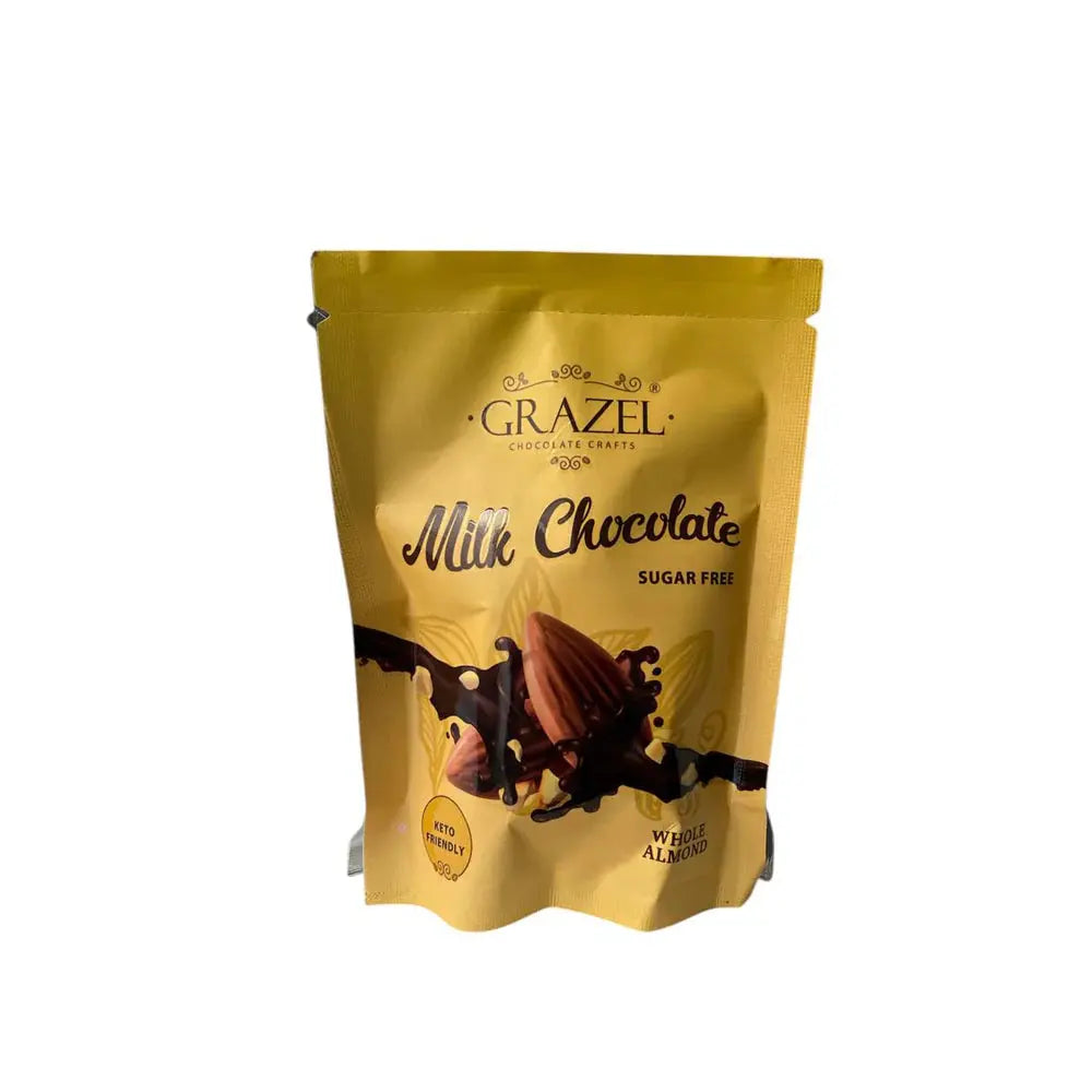 Grazel Milk Chocolate Whole Almonds - Eat Good