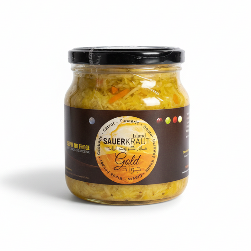 مخمر الكرنب الذهبي بالكركم - ٥٠٠ مللي