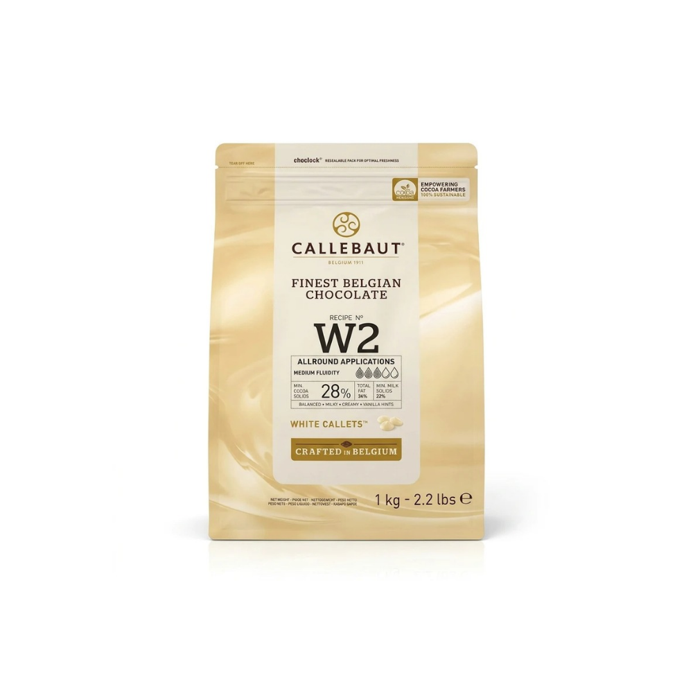 Callebaut W2 White Chocolate milk 22.9%-cocoa min28%