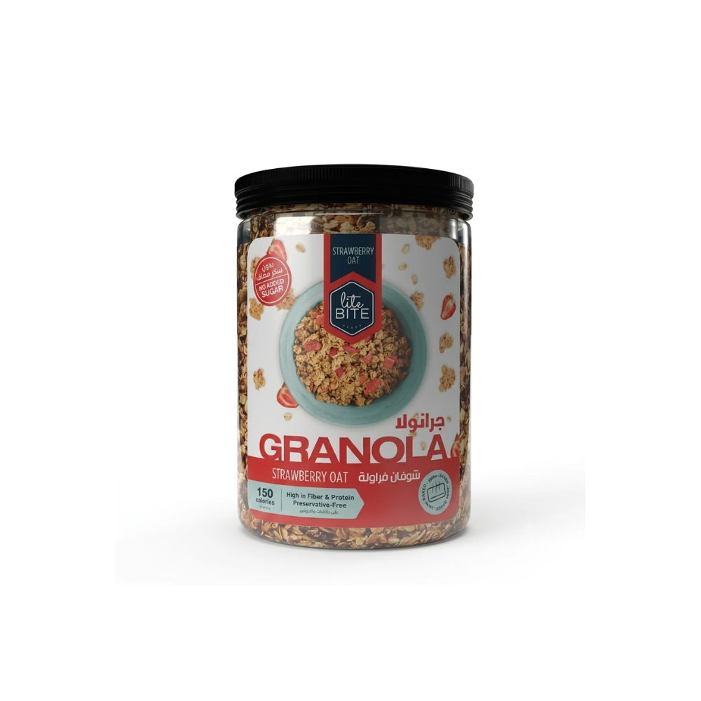 Lite Bite Granola – Strawberry Oat | Sugar-Free, High Fiber & Protein