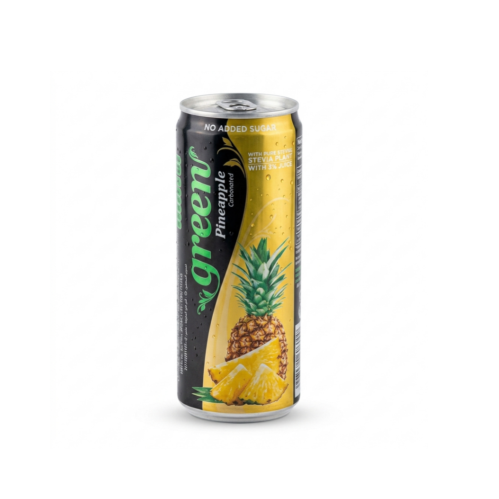 Green Cola Pineapple Carbonated with Stevia| 330ml