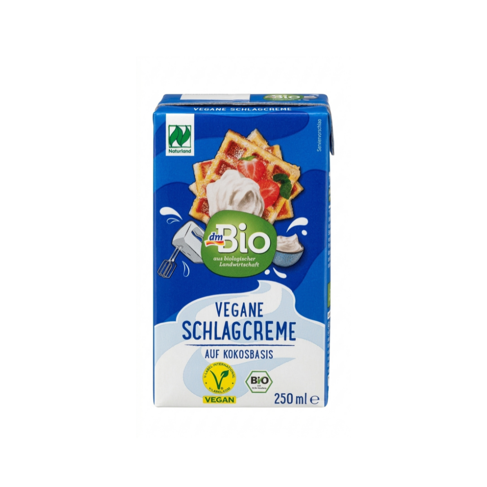 Vegan Whipping Cream on a Coconut Base -dmBio- 250ml