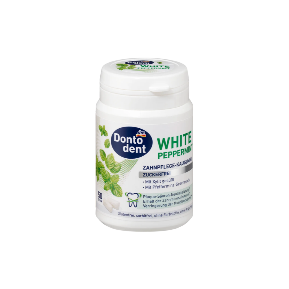 Dontodent Sugar Free Gum White Mint With Xylit, 50 St