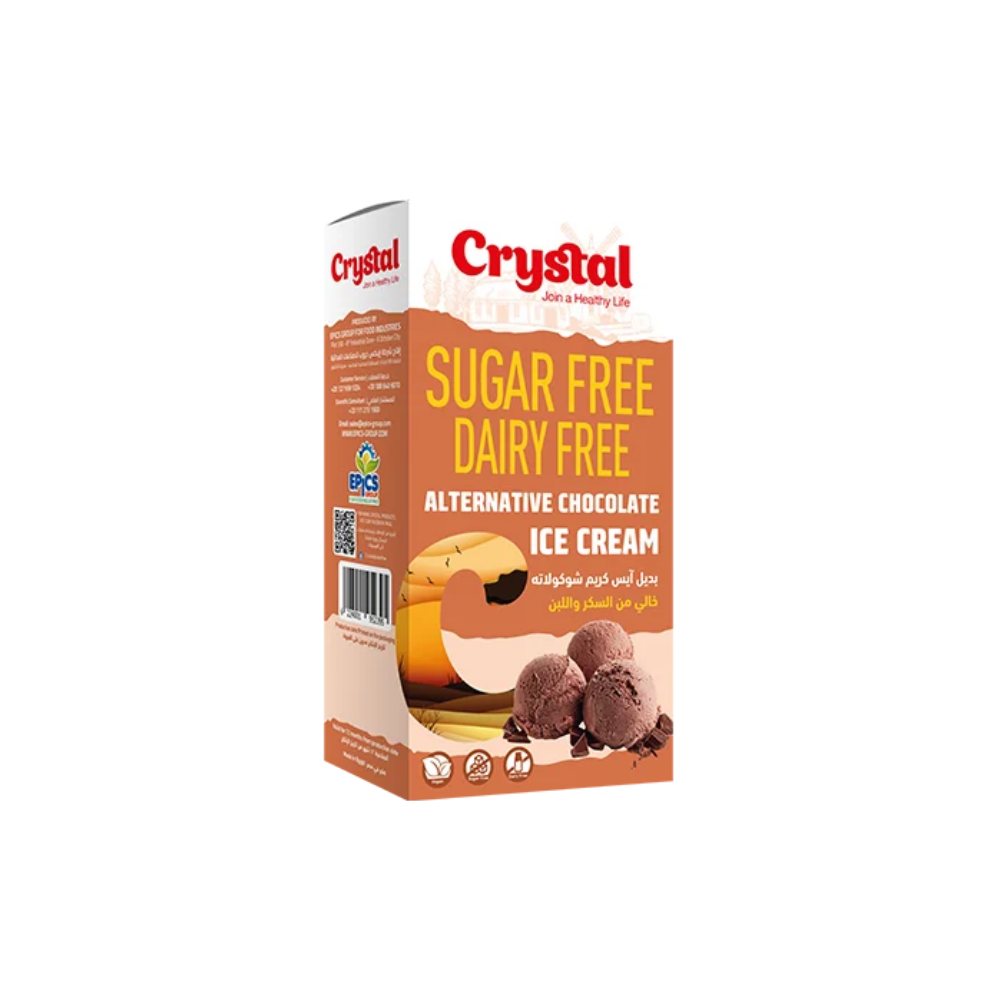 Crystal Chocolate Ice Cream | Vegan, Gluten Free & Sugar Free | 100 gm