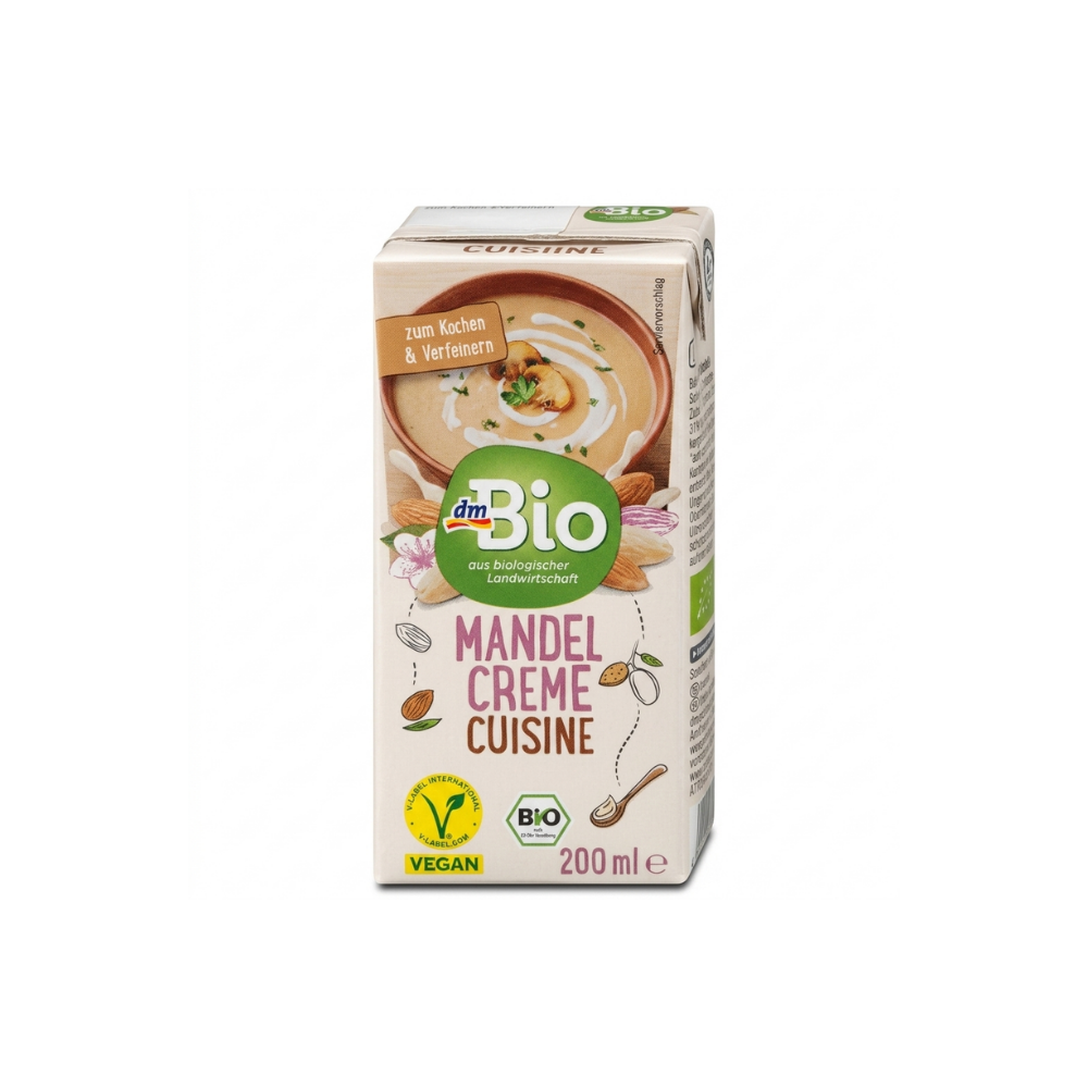 Organic Almond Cooking Cream (Vegan) –dmBio- 200ml