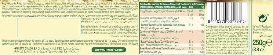 Gullon Sugar Free Chocolate Cream Sandwich Biscuits|250 g