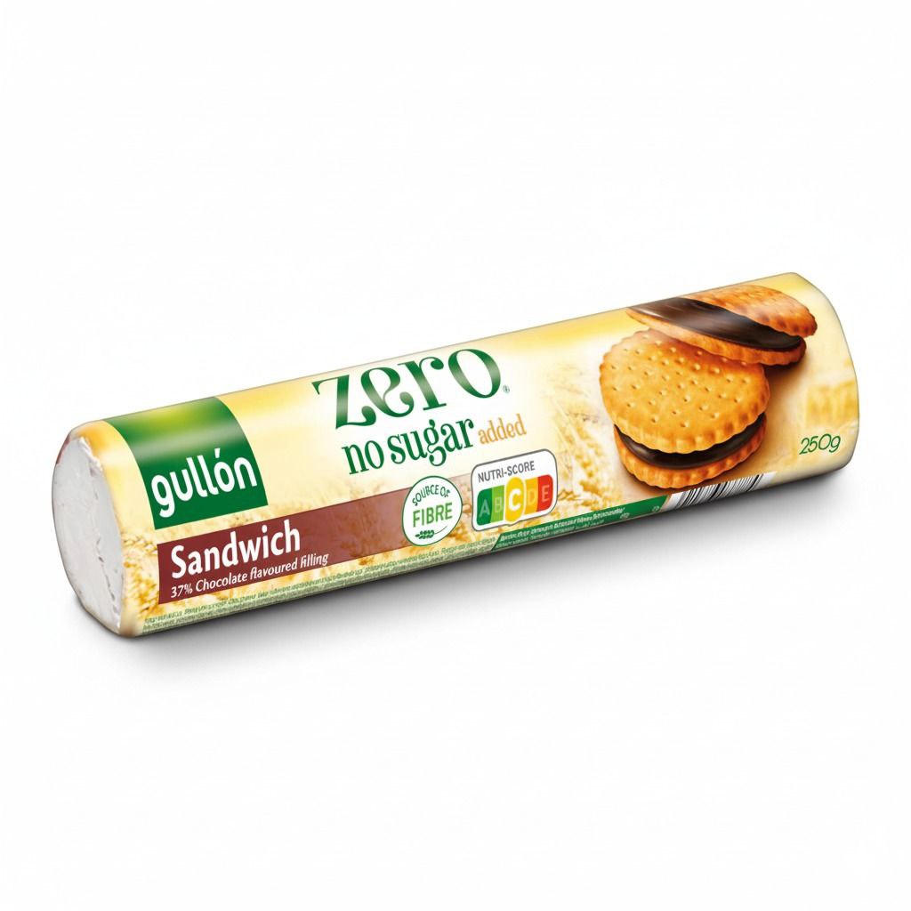 Gullon Sugar Free Chocolate Cream Sandwich Biscuits|250 g