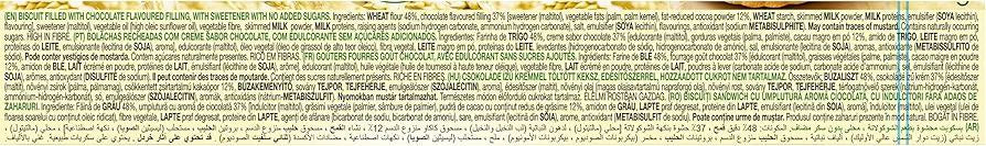 Gullon Sugar Free Chocolate Cream Sandwich Biscuits|250 g