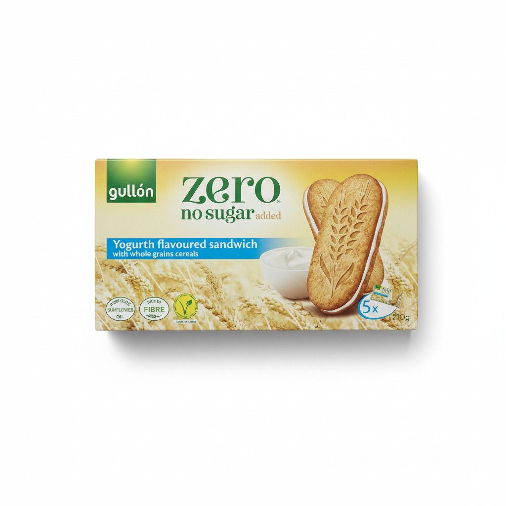 Gullón Zero Sandwich with Yogurt flavoured filling|220 g