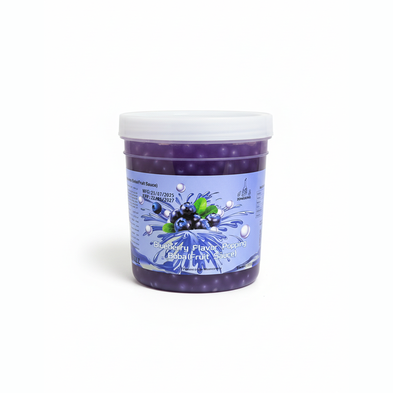 Blueberry Flavour Popping Boba (Fruit Sauce)-1.3 KG