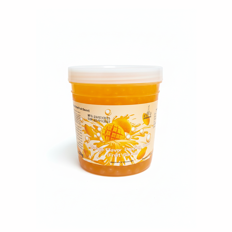 Mango Flavour Popping Boba (Fruit Sauce)-1.3 KG