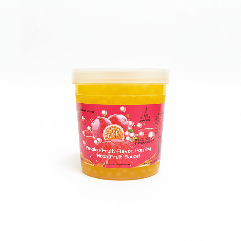 Passion Fruit Flavour Popping Boba (Fruit Sauce)-1.3 KG