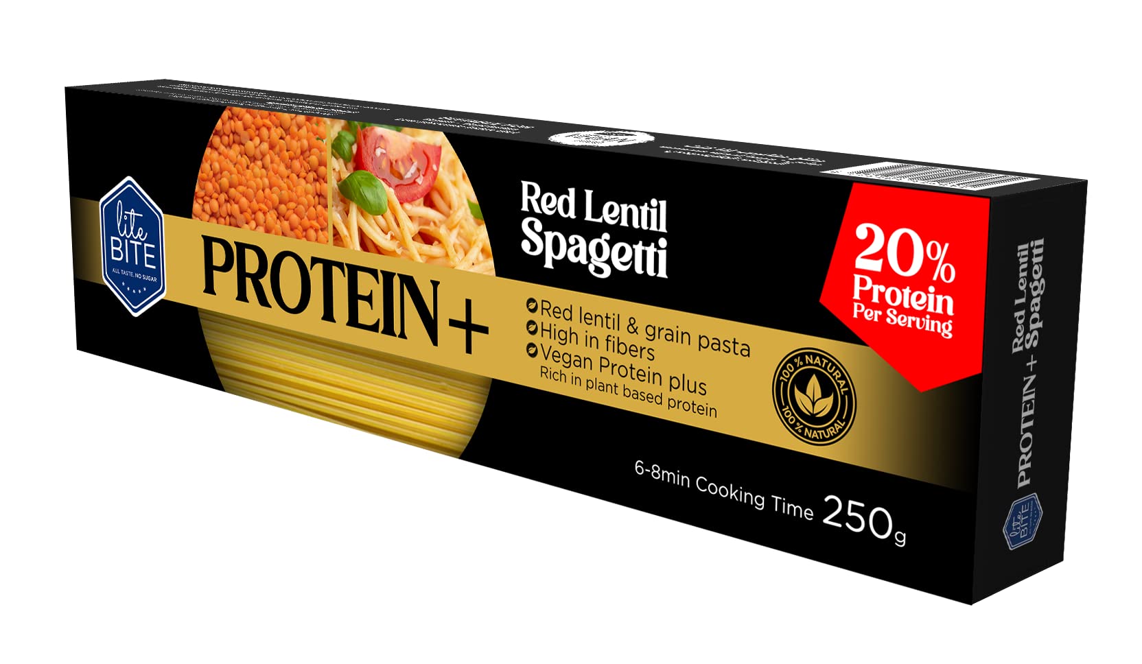 Lite Bite Protein+ Lentil Pasta - Spaghetti - 250 g