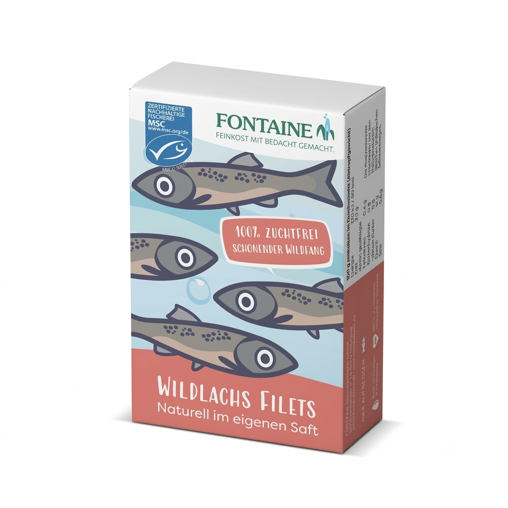 Fontaine Wild Salmon Fillets Natural in Own Juice