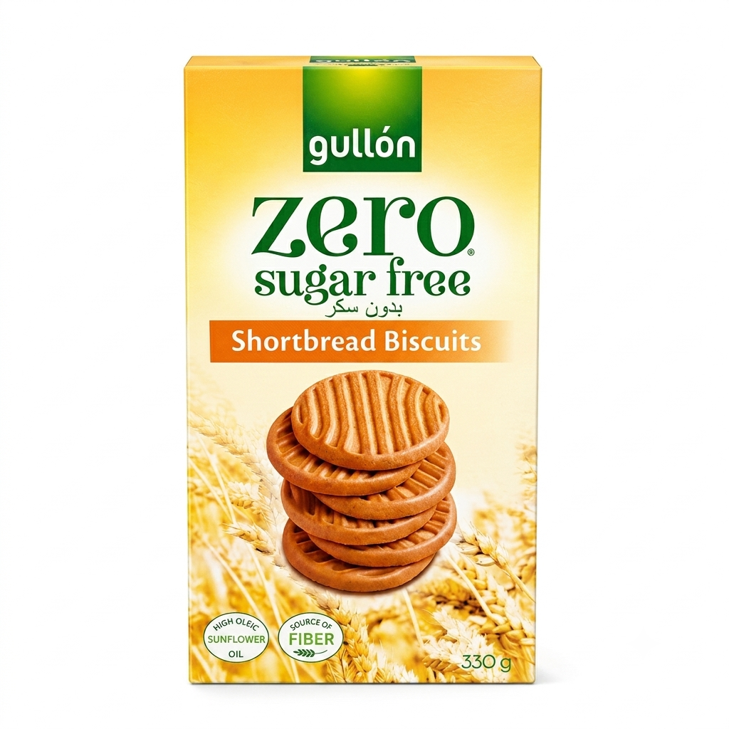 Gullon Zero Sugar Free Shortbread Biscuits 330g