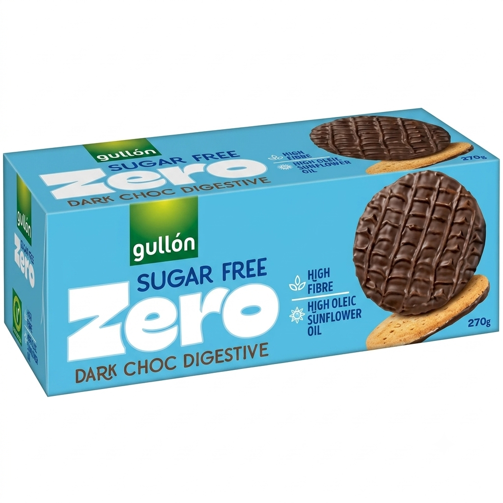 Gullon Sugar Free Dark Chocolate Digestive Biscuits 270g