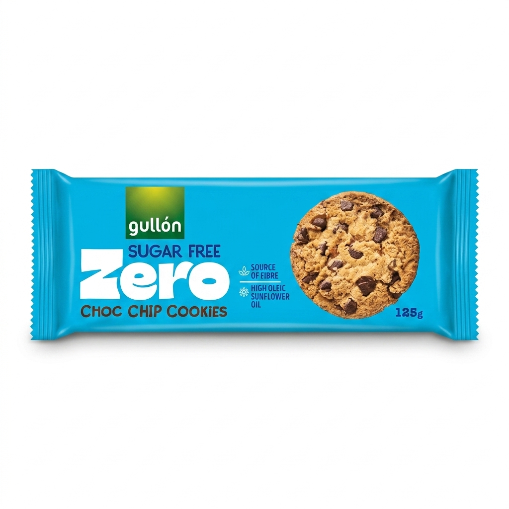 Gullón Zero Sugar Free Chocolate Chip Cookies – 125g