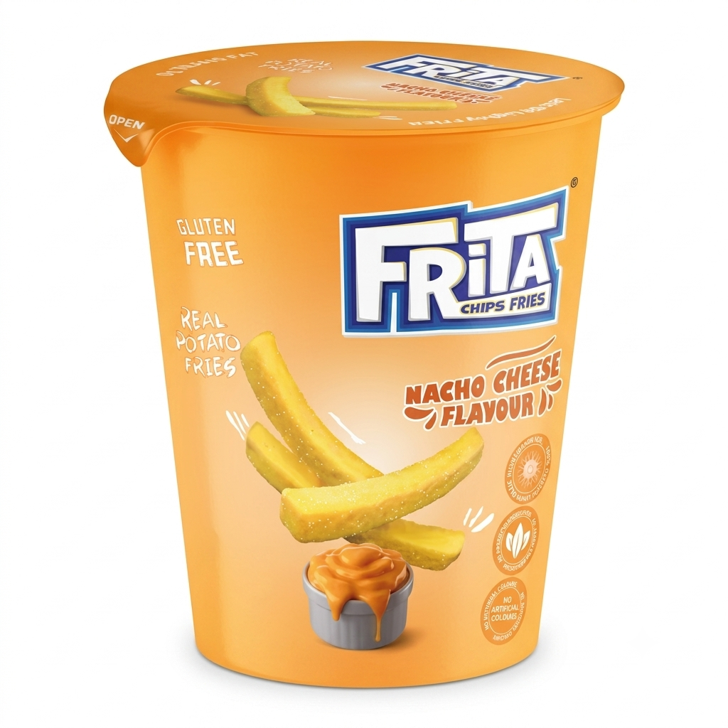 Frita Chips Fries Nacho Cheese Flavour