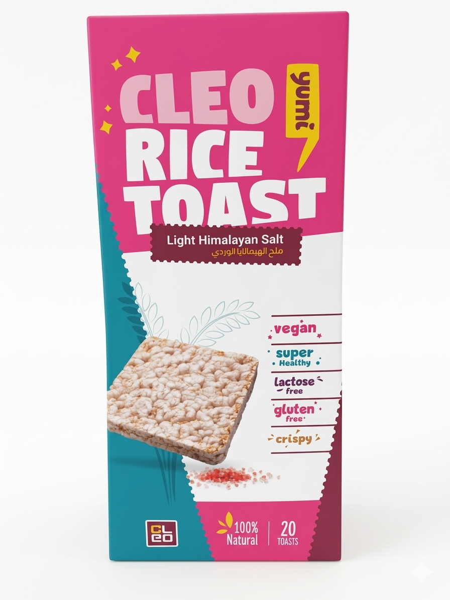 Cleo Rice Toast – Light Himalayan Salt (140g)