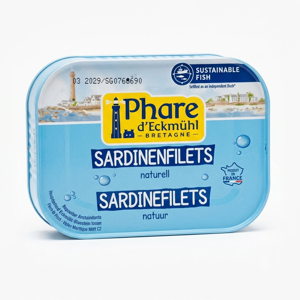 Phare d'Eckmühl Wild Sardine Fillets in Natural Juice