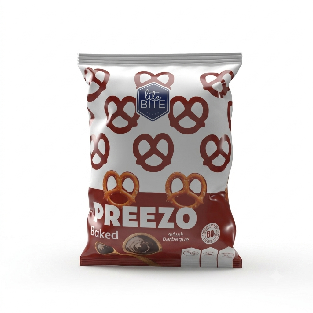 Lite BITE Preezo Baked Pretzel Snacks – Barbecue Flavor