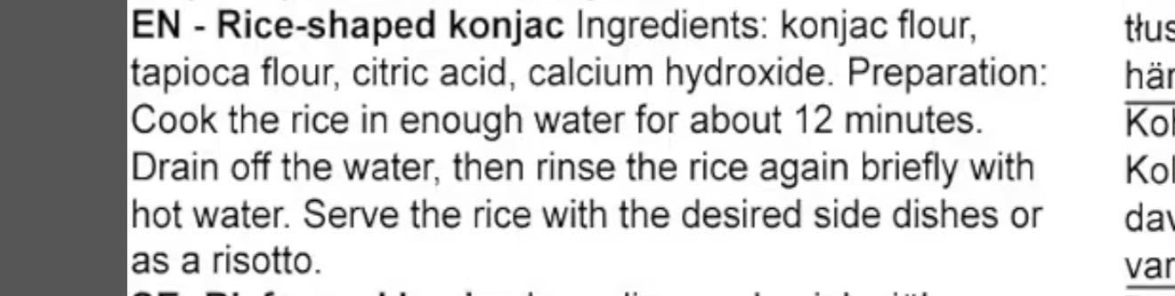 Dry Konjac Rice – 200g