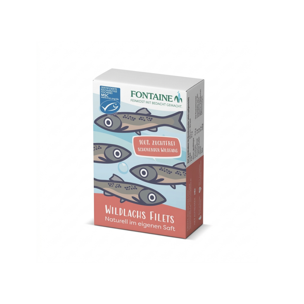 Fontaine Wild Salmon Fillets Natural in Own Juice