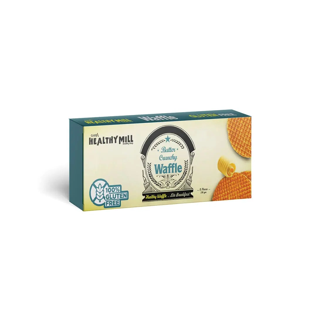 Healthy mill gluten free butter crunchy waffle - 150 g - Eat Good