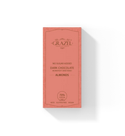 Grazel 70% Sugar-Free Dark Chocolate - Almonds - Eat Good
